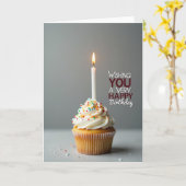 Carte d'anniversaire aux doux éclaboussures (Fleur jaune)