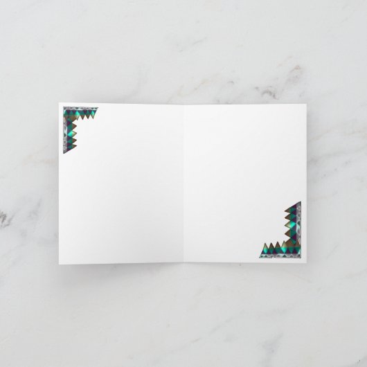 CARTE D'ANNIVERSAIRE AUX FLEURS BLANCHES (Intérieur)