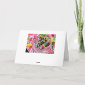 Carte d'anniversaire aux fraises recouvertes de ch (Dos)