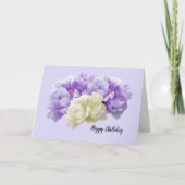 Carte d'anniversaire aux pivoines (Devant)