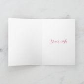 carte d'anniversaire aux rubans roses (Intérieur)