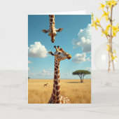 Carte d'anniversaire aux taches douces (Fleur jaune)