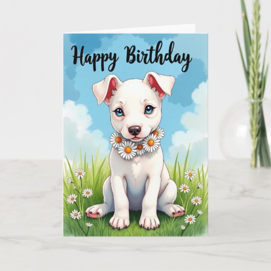 Carte d'anniversaire aux yeux de saphir (Devant)