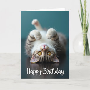 Carte d'anniversaire aux yeux dorés