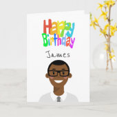 Carte d'anniversaire Avatar personnalisée (Fleur jaune)