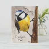 Carte d'anniversaire avec Aquarell (Debout devant)