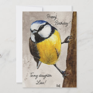 Carte d'anniversaire avec Aquarell