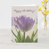 Carte d'anniversaire avec art floral | Image de tu (Fleur jaune)