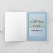 Carte d'anniversaire avec bébé Grue Sandhill (Intérieur)