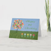 Carte d'anniversaire avec Bubblegum Tree 9 ans. Vi (Devant)