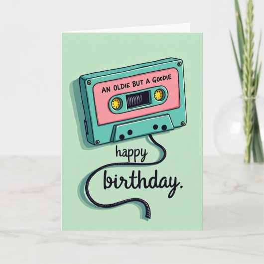 Carte d'anniversaire avec cassette audio (Devant)