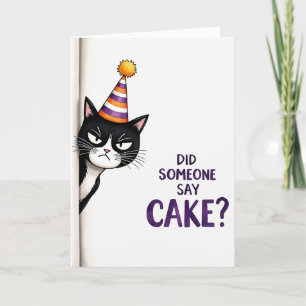 Carte d'anniversaire avec chapeau de fête de Grump