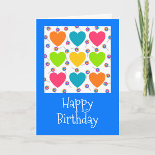 Carte d'anniversaire avec coeur par Jo Images