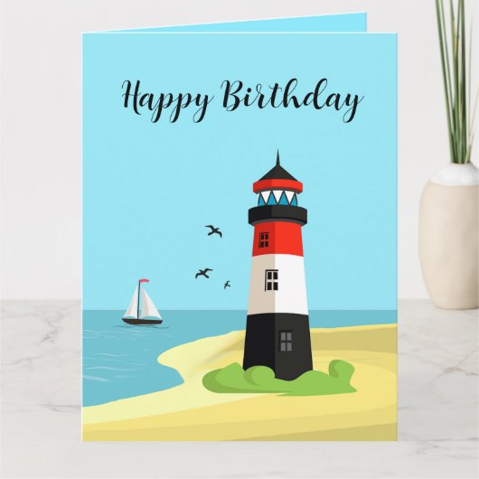 Carte d'anniversaire avec conception de scène de p (Devant)