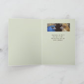 carte d'anniversaire avec des bruants indigo (Intérieur)