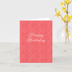 Carte d'anniversaire avec des cœurs - Romantique