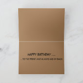 Carte d'anniversaire avec des mangeurs d'abeilles (Intérieur)