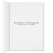 Carte d'anniversaire avec des oiseaux de créateurs (Intérieur (Droit))