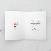 Carte d'anniversaire avec design abstrait (Intérieur)