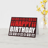 Carte d'anniversaire avec drapeau indonésien (Fleur jaune)
