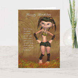Carte d'anniversaire avec Elf génial - carte de