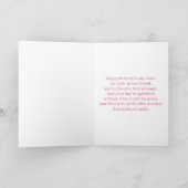 Carte d'anniversaire avec gâteau fantaisiste paste (Intérieur)