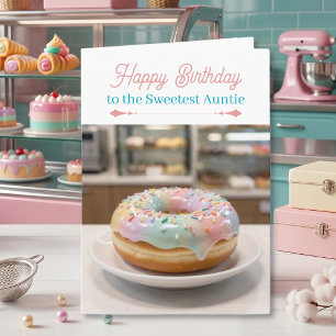 Carte d'anniversaire avec gâteau fantaisiste paste