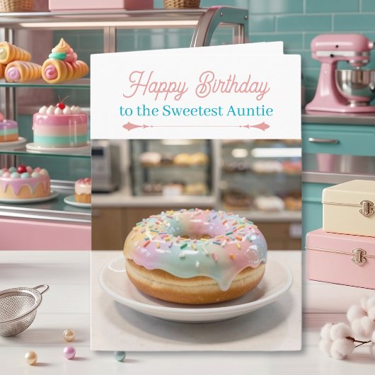 Carte d'anniversaire avec gâteau fantaisiste paste