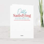 Carte d'anniversaire avec gâteau fantaisiste paste (Dos)