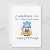 Carte d'anniversaire avec Gnome (Devant)