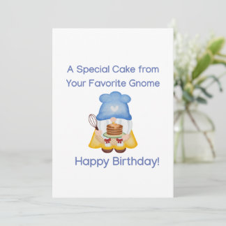 Carte d'anniversaire avec Gnome
