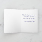 Carte d'anniversaire avec Iris dessus. (Intérieur)