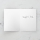 Carte d'anniversaire avec la fleur de naissance d' (Intérieur)