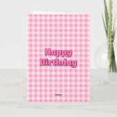 Carte d'anniversaire avec le beignet le plus doux (Dos)