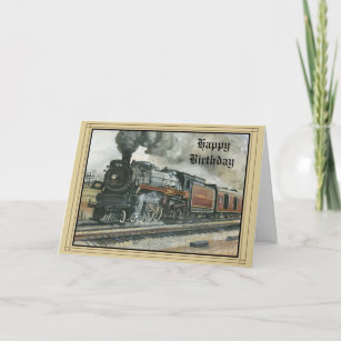 Cartes De Vœux Train Vapeur Zazzle Be