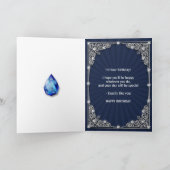 Carte d'anniversaire avec les masses des bijoux (Intérieur)