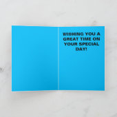 Carte d'anniversaire avec l'horloge Big Ben (Intérieur)