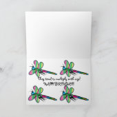 Carte d'anniversaire avec libellule (Intérieur)