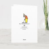 Carte d'anniversaire avec l'illustration de (Dos)