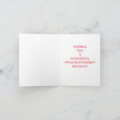 Carte d'anniversaire avec manchot (Intérieur)