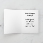 Carte d'anniversaire avec motif floral de Jo Image (Intérieur)