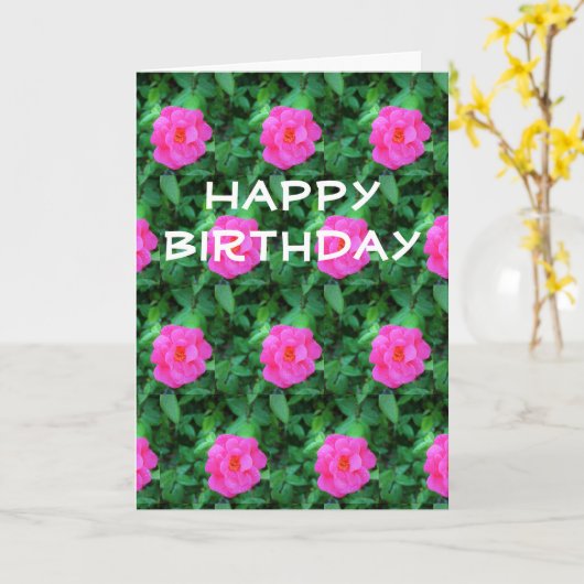 Carte d'anniversaire avec motif floral de Jo Image (Fleur jaune)