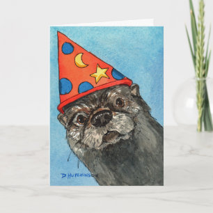 Carte d'anniversaire avec Otter