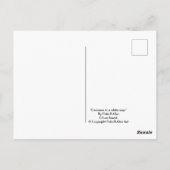 Carte d'anniversaire avec peinture de fleurs viole (Dos)