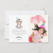 Carte d'anniversaire avec photo d'animal mignon de (Devant)