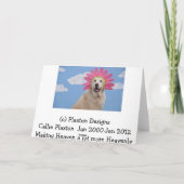 Carte d'anniversaire avec photo de chien (Dos)