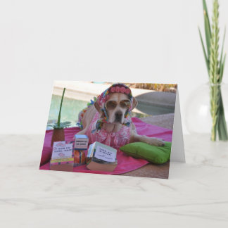 Carte d'anniversaire avec photo de chien