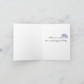 Carte d'anniversaire avec photo de coquillage conq (Intérieur)