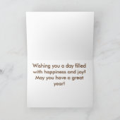 Carte d'anniversaire avec photo de marionnettes ma (Intérieur)