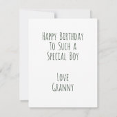 Carte d'anniversaire avec robot et ballons (Dos)
